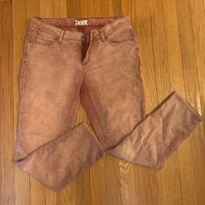 Free People Pink Corduroy Pants